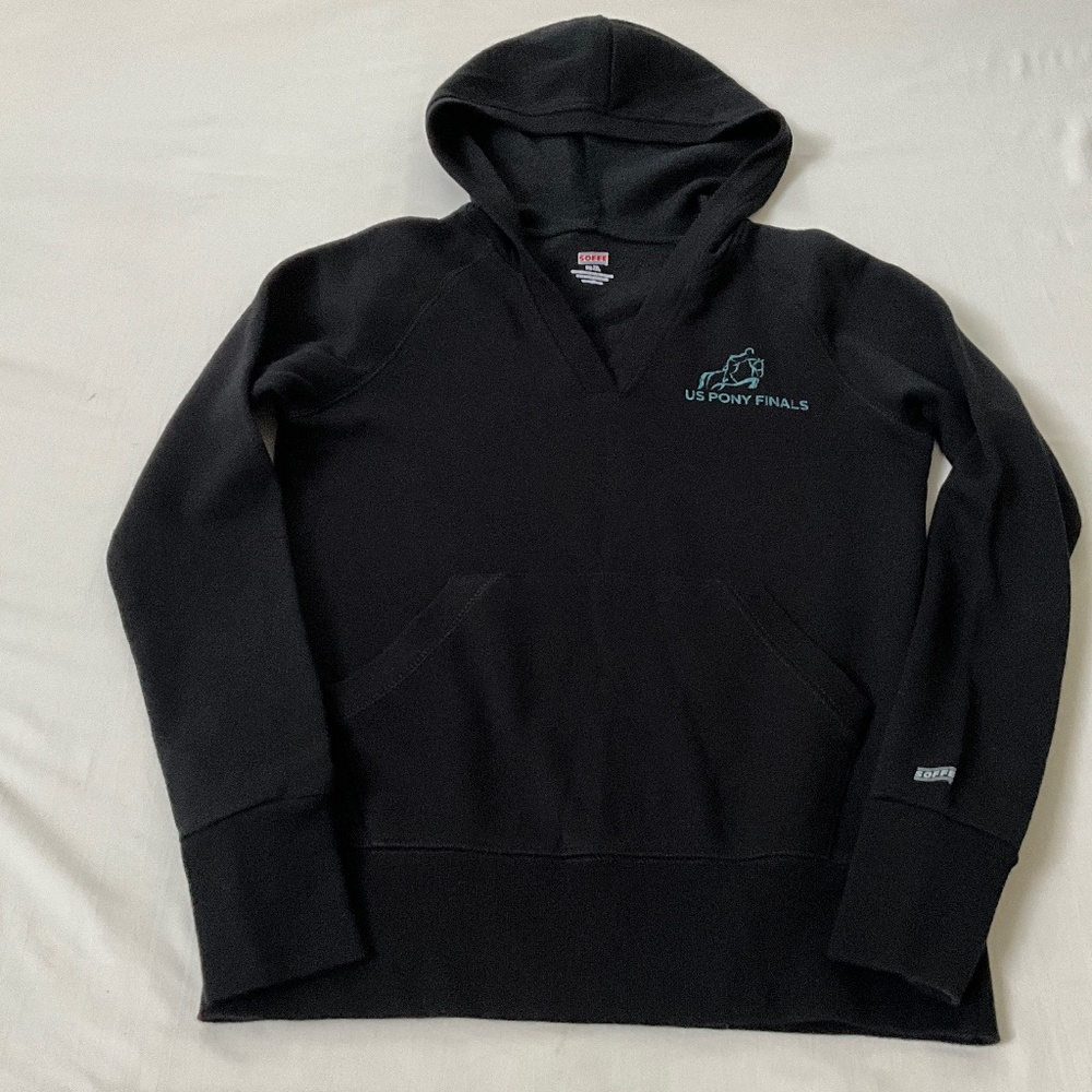 NWOT SOFFE PONY FINALS Hoodie Size XS Black